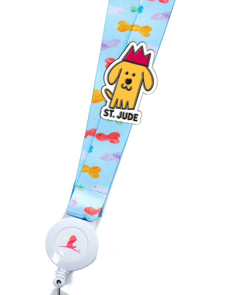 Primary image Patient Art (Taffy) Dog Enamel Pin - Luna